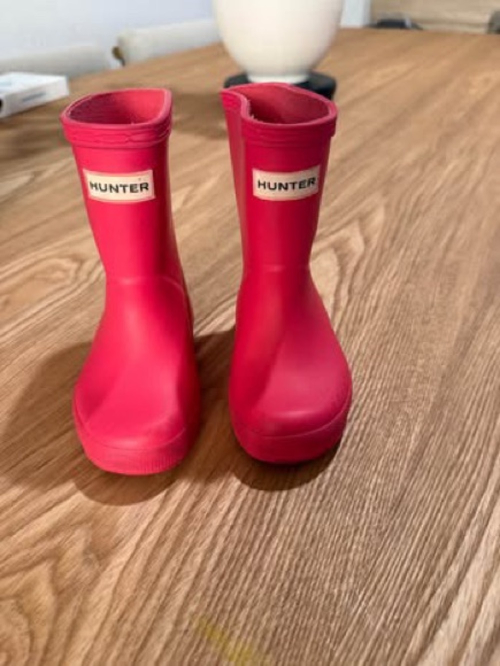Hunter Kids Bright Pink Waterproof Rain Boots